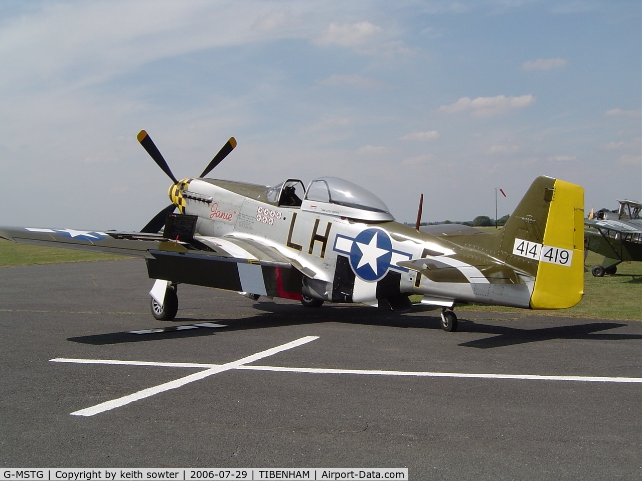 G-MSTG, 1945 North American P-51D Mustang C/N 124-48271, Parked up after its fantastic display