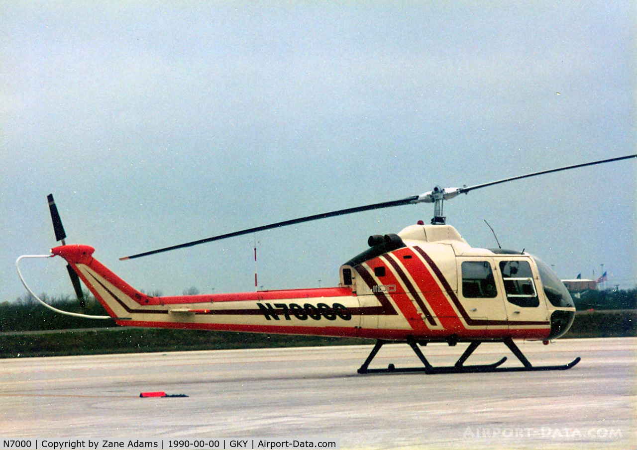 N7000, Fairchild Hiller FH-1100 C/N 0000, At Arlington Municipal - Farchild Hiller FH-1000 demonstrator