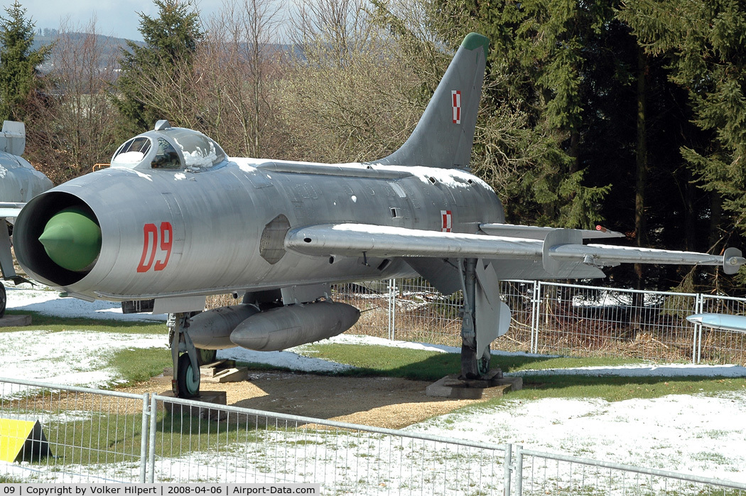 09, Sukhoi Su-7BM C/N 5309, at Hermeskeil museum, Germany