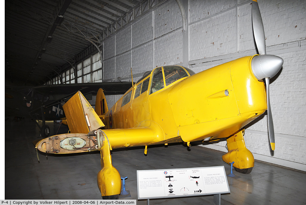 P-4, 1944 Percival P-31 Proctor 4 C/N H-578, at Museum Hermeskeil, Germany