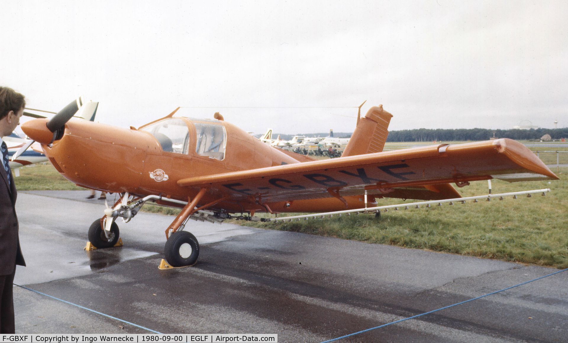 F-GBXF, Socata Rallye 235CA Gaucho C/N 13078, SOCATA Rallye 235 CA-M Gaucho at Farnborough International 1980