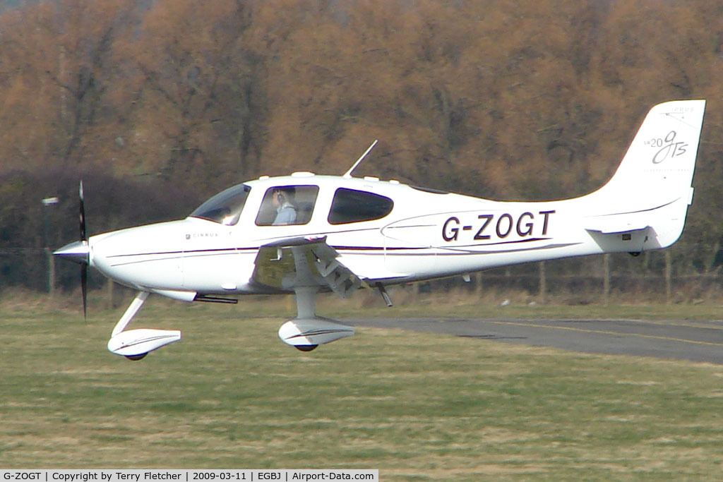 G-ZOGT, 2008 Cirrus SR20 GTS C/N 2010, Cirrus SR20 at Gloucestershire Airport