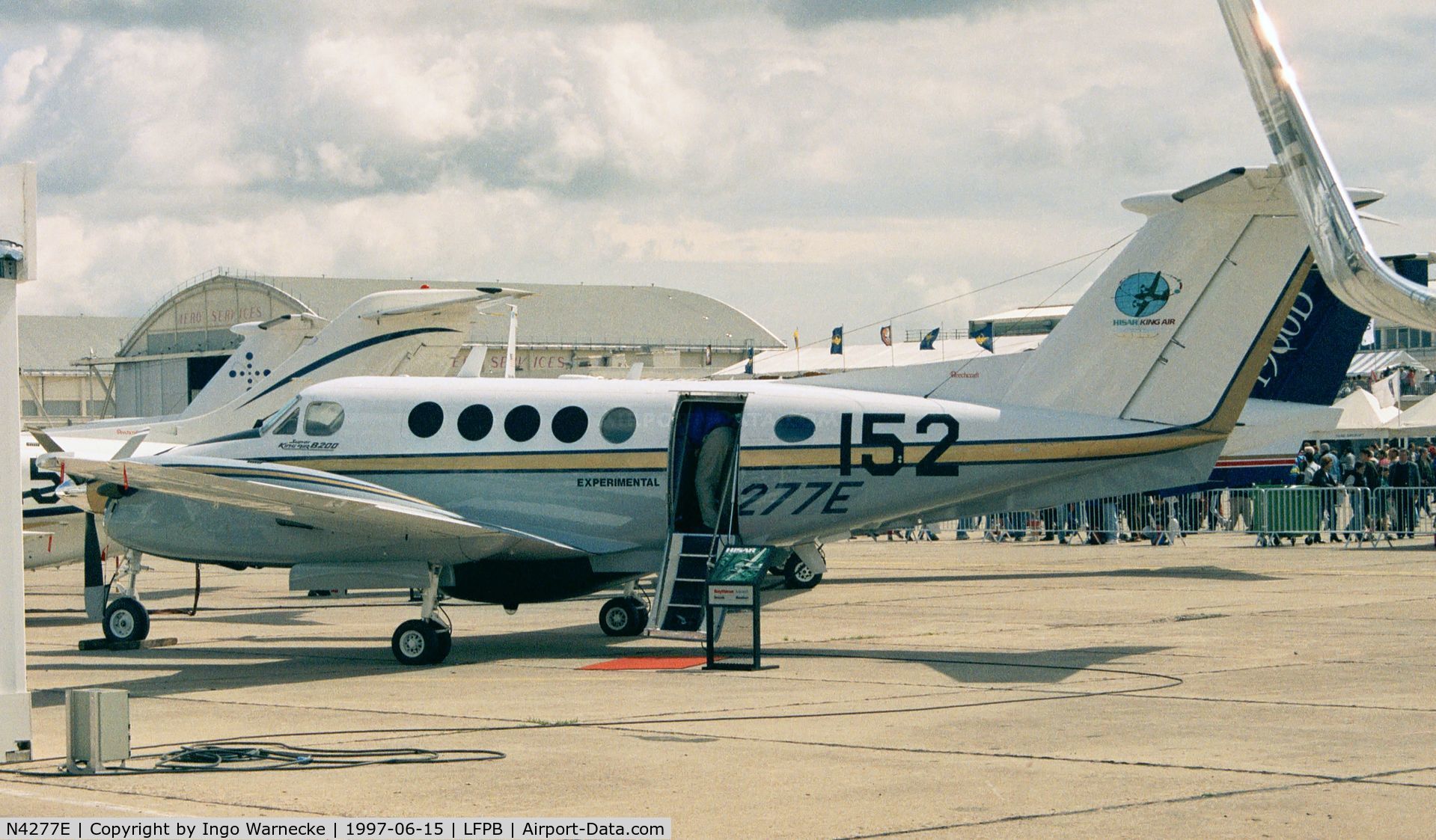 N4277E, 1988 Beech B200 King Air C/N BB-1314, Beechcraft B200 King Air at the Aerosalon Paris 1997