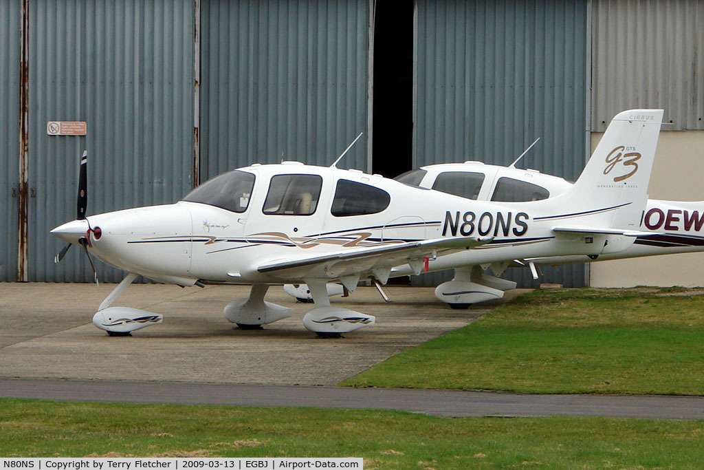 N80NS, 2007 Cirrus SR22 G3 GTS C/N 2839, Cirrus SR22 at Gloucestershire Airport