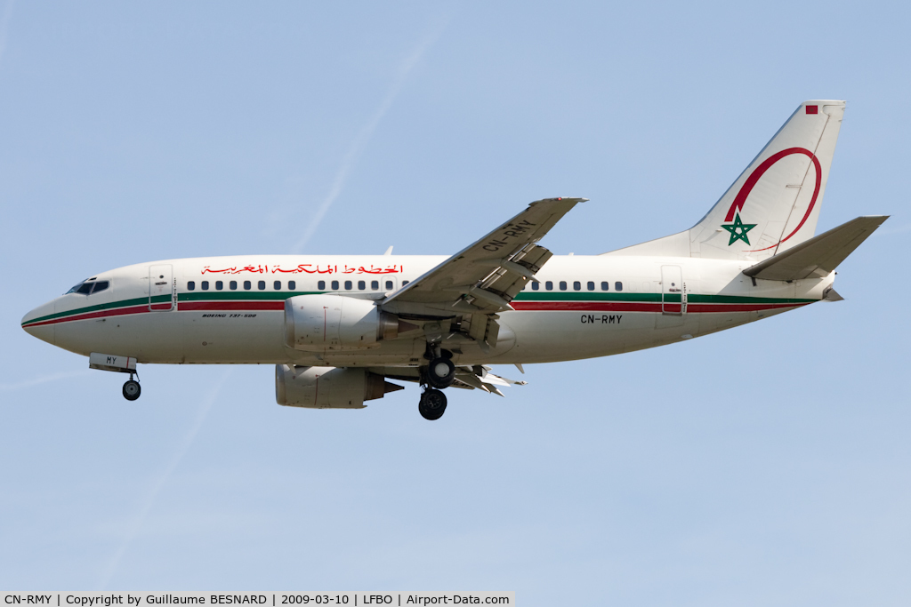 CN-RMY, 1992 Boeing 737-5B6 C/N 26525/2209, Landing 32L