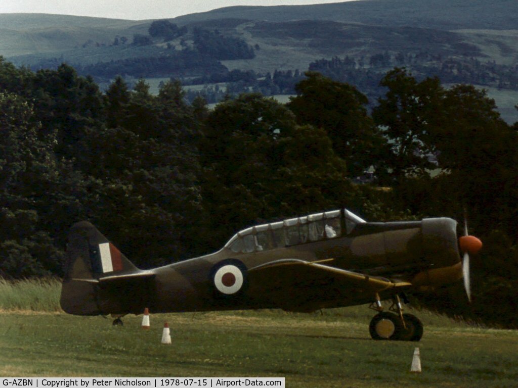 G-AZBN, 1942 Noorduyn AT-16 Harvard IIB C/N 14A-1431, Preparing for take-off at the 1978 Strathallan Open Day.