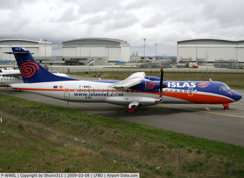 F-WWEL, 2009 ATR 72-212A C/N 846, C/n 0846 - For Islas Airways but ntu