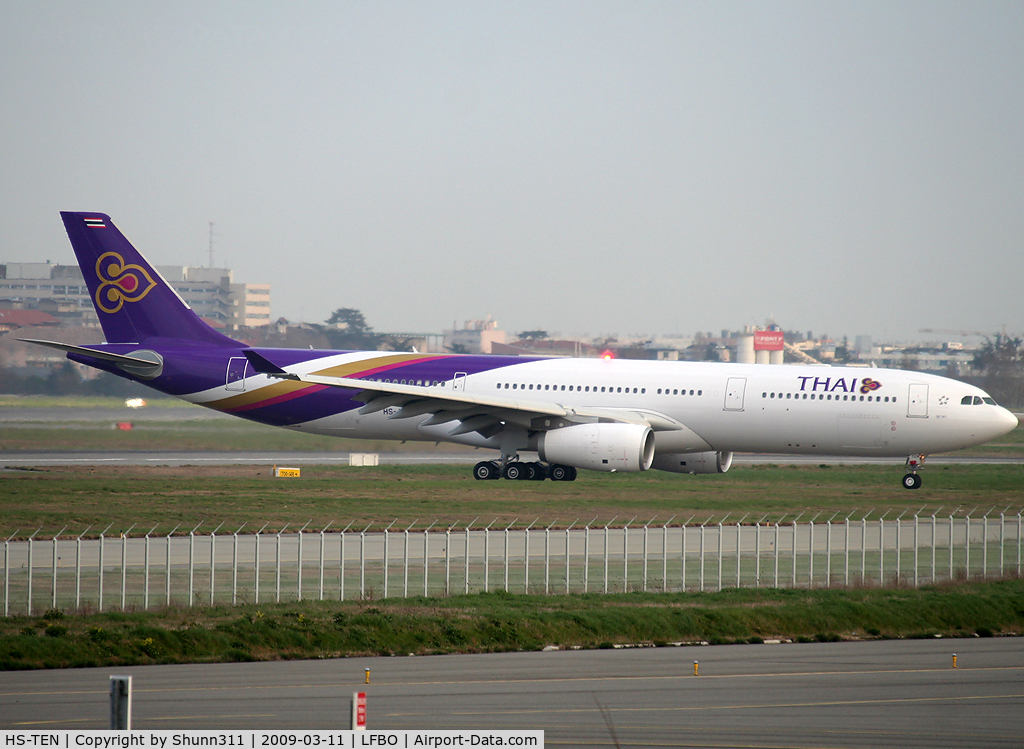 HS-TEN, 2009 Airbus A330-343X C/N 990, Come back from photo flight test with Airbus...