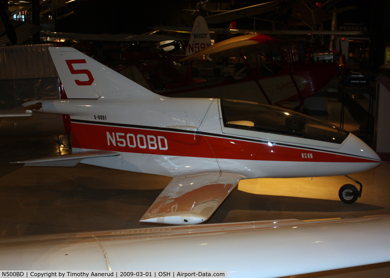 N500BD, 1971 Bede BD-5 C/N 1 (N500BD), EAA AirVenture Museum