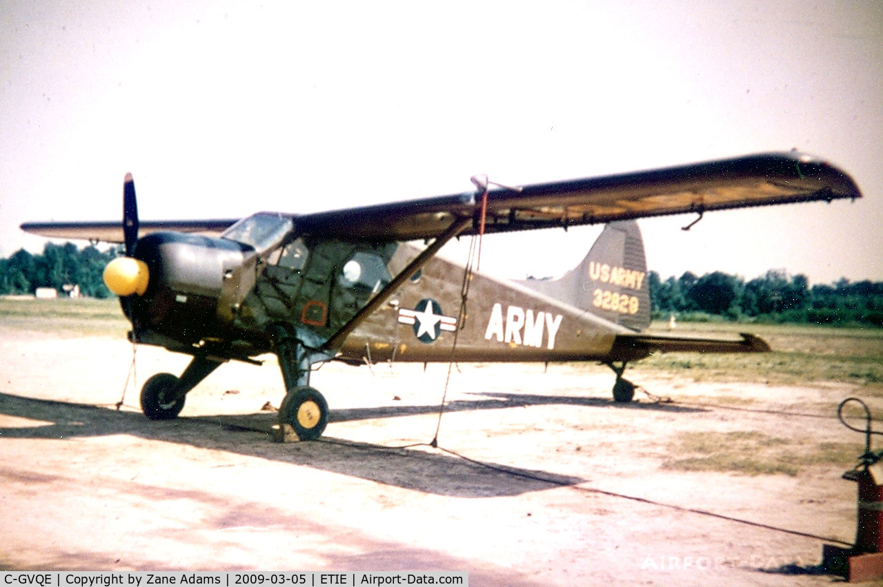 C-GVQE, 1952 De Havilland Canada U-6A Beaver C/N 631, Photographed as US Army 53-2829 in at Hiedelburg Germany 1959