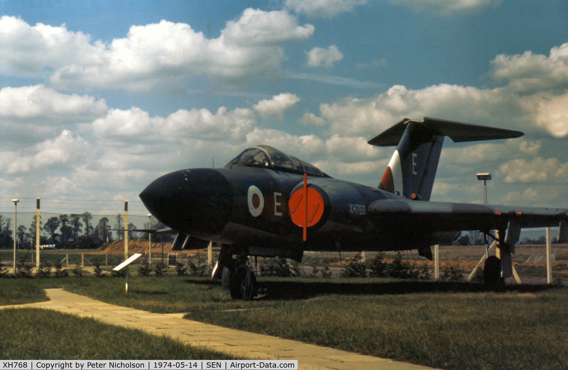 XH768, 1959 Gloster Javelin FAW.9 C/N Not found XH768, Javelin FAW.9 at the Historic Aircraft Museum at Southend Airport with RAF maintenance serial 7929M.