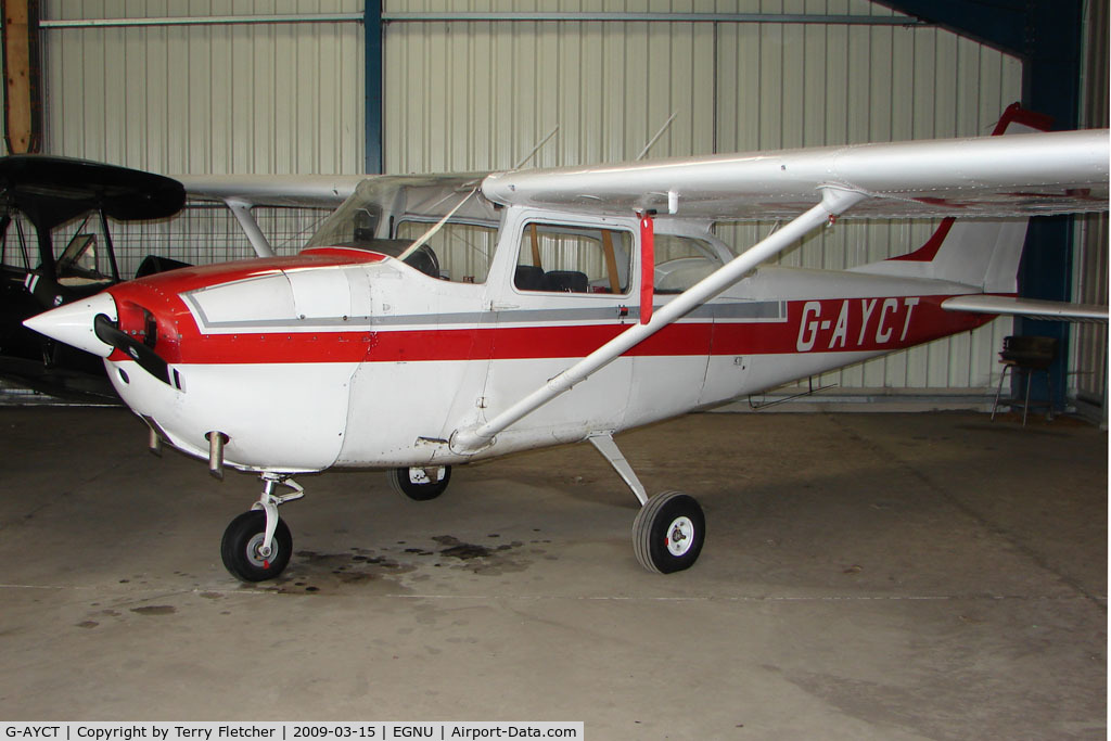 G-AYCT, 1970 Reims F172H Skyhawk C/N 0724, Cessna F172H at Full Sutton