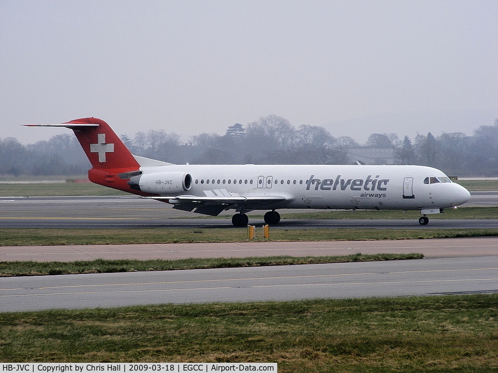 HB-JVC, 1994 Fokker 100 (F-28-0100) C/N 11501, Helvetic Airways