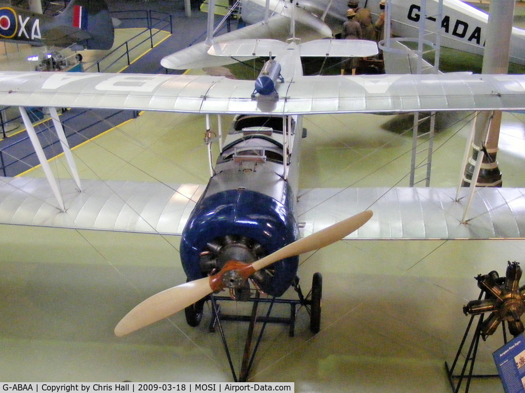 G-ABAA, Avro 504K C/N H2311, at the Museum of Science and Industry