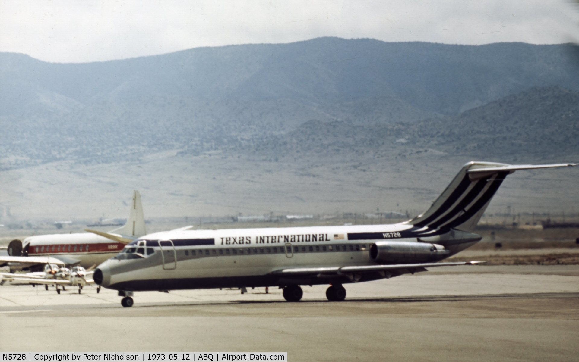 N5728, 1966 Douglas DC-9-14 C/N 45727, With Texas International Airlines as 