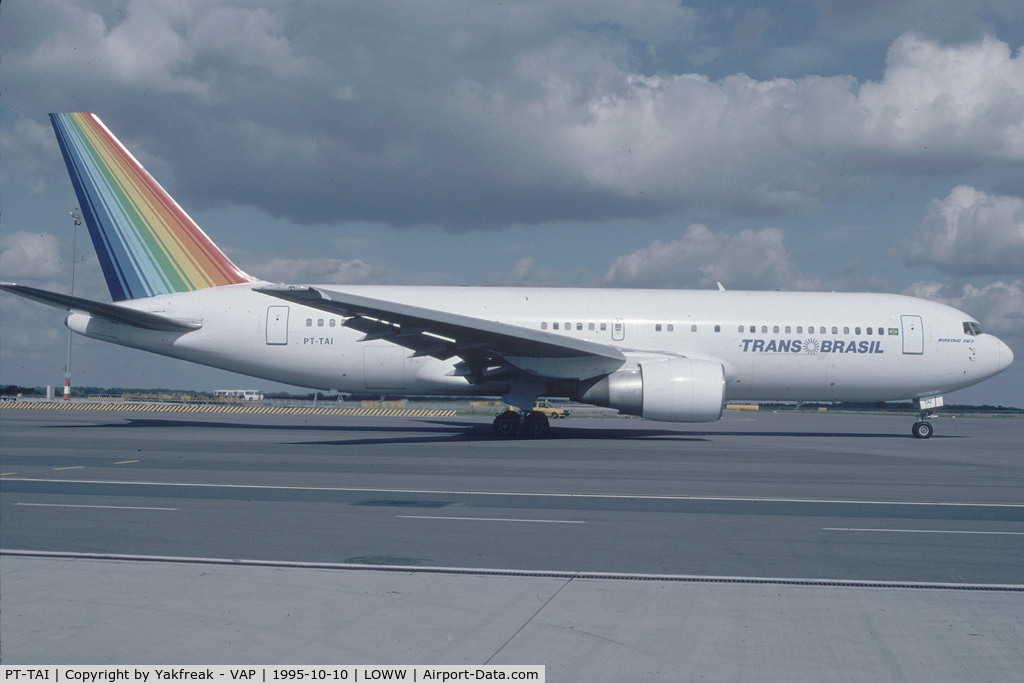 PT-TAI, 1990 Boeing 767-283/ER C/N 24727, Transbrasil 767-200