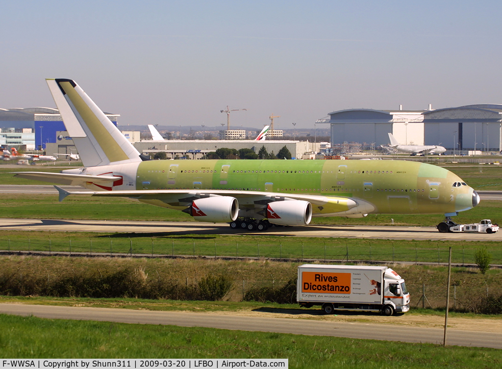 F-WWSA, 2009 Airbus A380-842 C/N 029, C/n 029 - for Qantas as VH-OQF