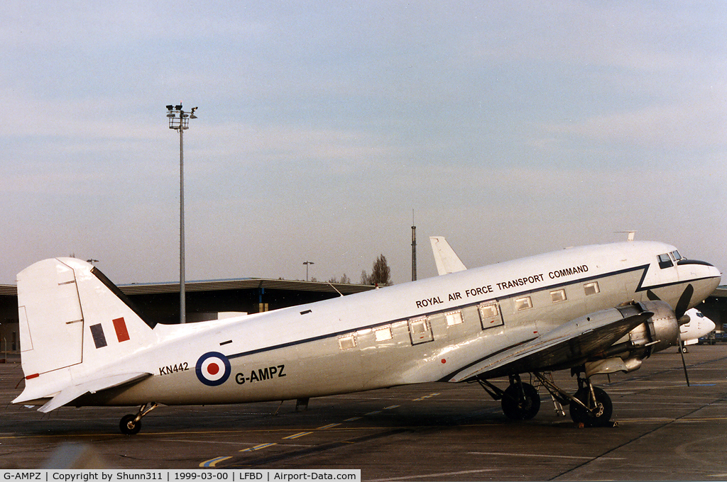 G-AMPZ, 1944 Douglas C-47B Dakota 4 (DC-3) C/N 16124/32872, Parked at the Cargo apron in RAF c/s !!!