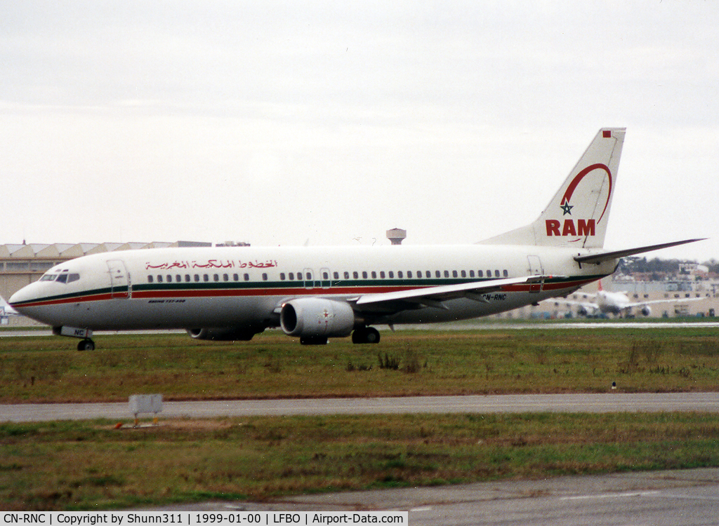 CN-RNC, 1994 Boeing 737-4B6 C/N 26529, Taxiing holding point rwy 33R for departure...