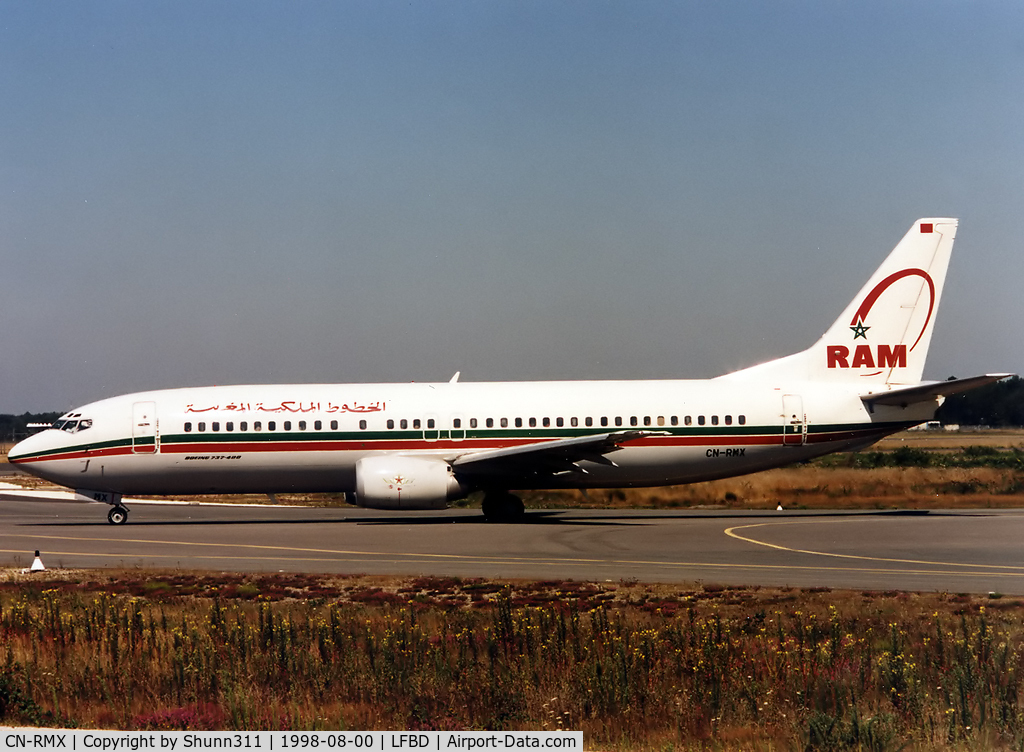 CN-RMX, 1992 Boeing 737-4B6 C/N 26526, Taxiing holding point rwy 05