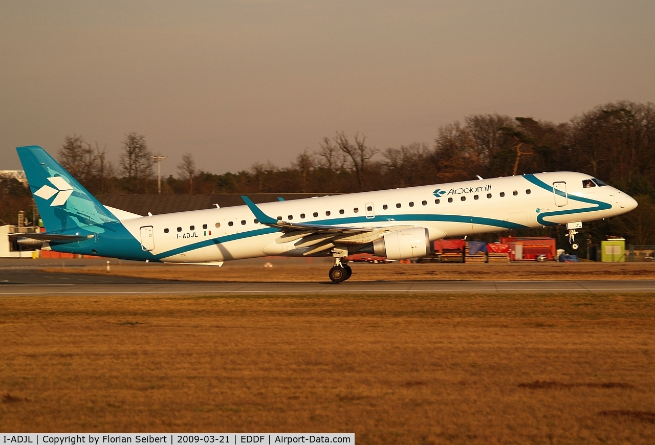 I-ADJL, 2009 Embraer 195LR (ERJ-190-200LR) C/N 19000256, Air Dolomiti ERJ 195