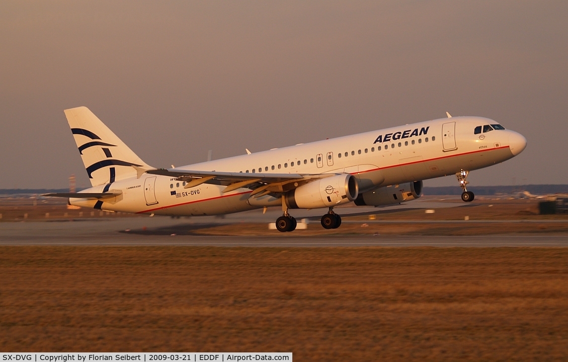 SX-DVG, 2006 Airbus A320-232 C/N 3033, Great Evening light
