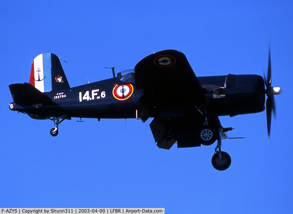 F-AZYS, Vought F4U-5N Corsair C/N Not found (Bu124541), Landing after his show...