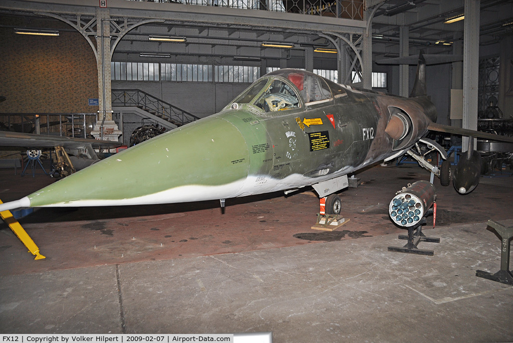 FX12, 1963 Lockheed F-104G Starfighter C/N 683-9029, at Museum Brussels