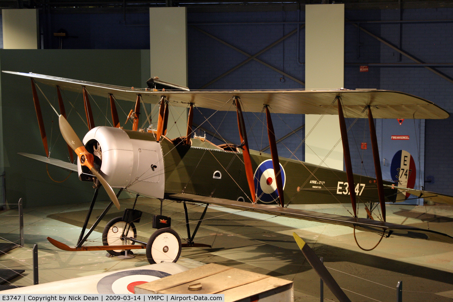 E3747, Avro 504K Replica C/N Not found E3747, YMPC (RAAF Museum Point Cook)