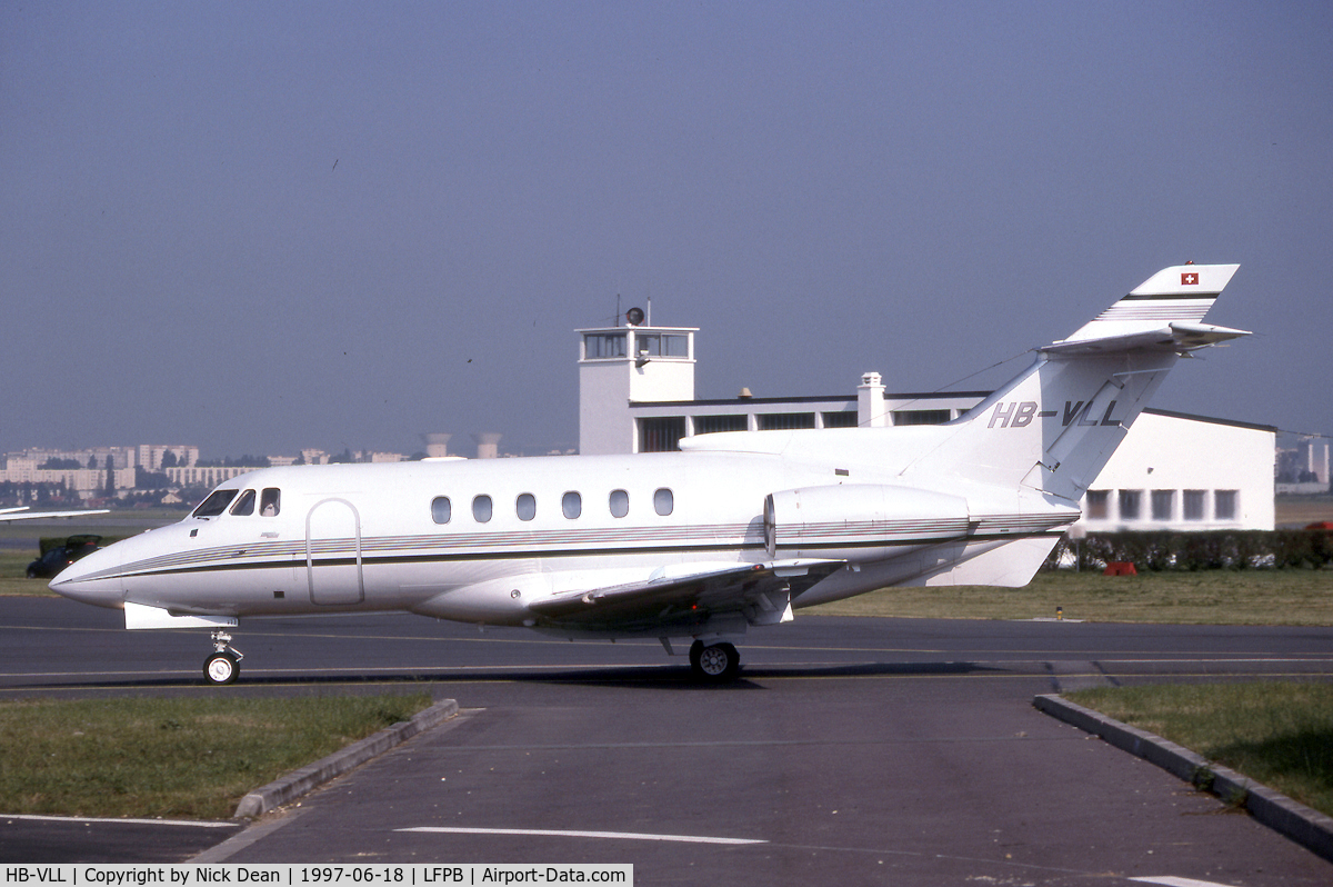 HB-VLL, 1980 British Aerospace HS.125-700A C/N 257105, LFPB Paris Le Bourget