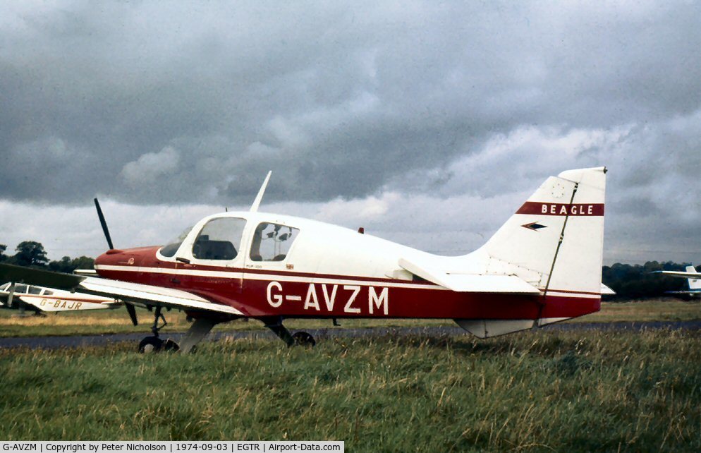 G-AVZM, 1968 Beagle B-121 Pup Series 1 (Pup 100) C/N B121-005, Beagle Pup at Elstree  in the Autumn of 1974.