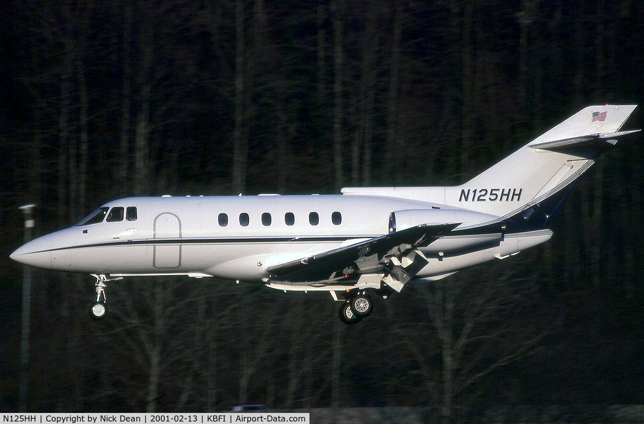 N125HH, 1985 British Aerospace BAe.125-800A C/N 258034, KBFI