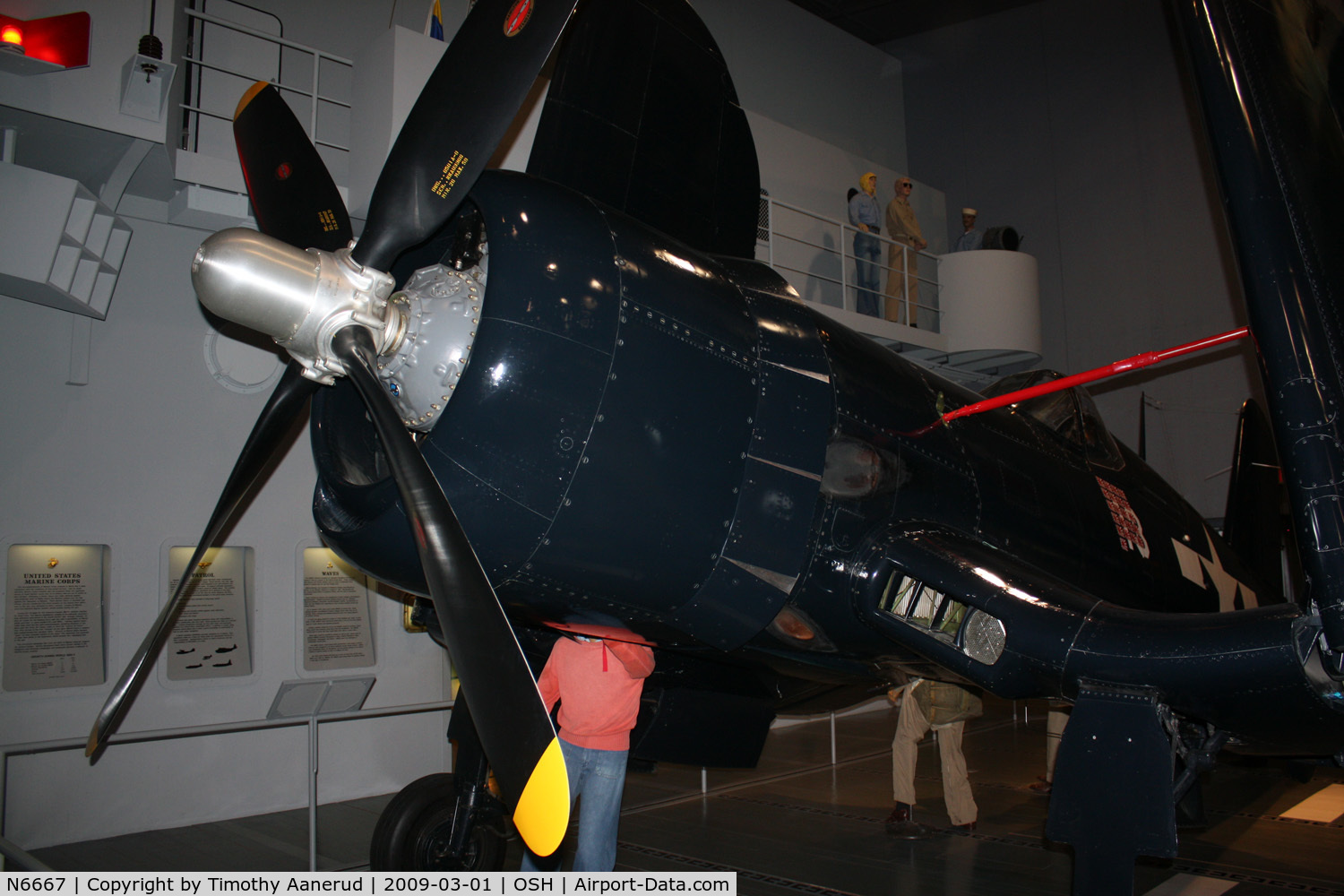 N6667, 1945 Vought F4U-4 Corsair C/N 9413, EAA AirVenture Museum