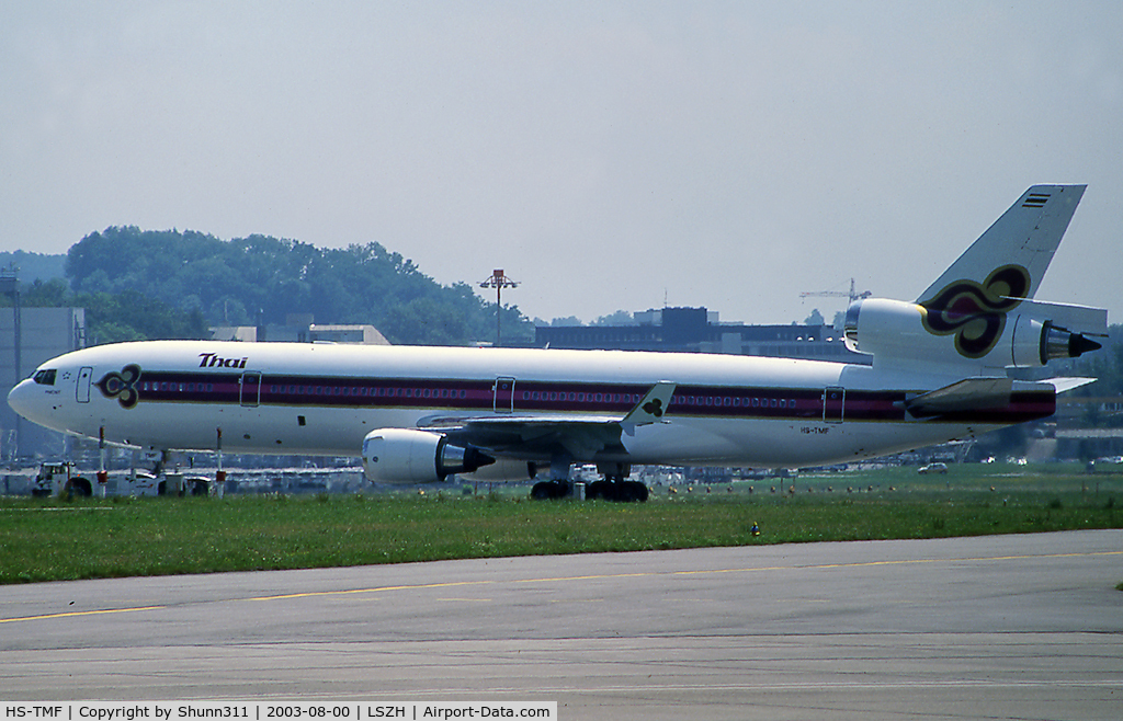 HS-TMF, 1992 McDonnell Douglas MD-11F C/N 48418, Tracted to the terminal...
