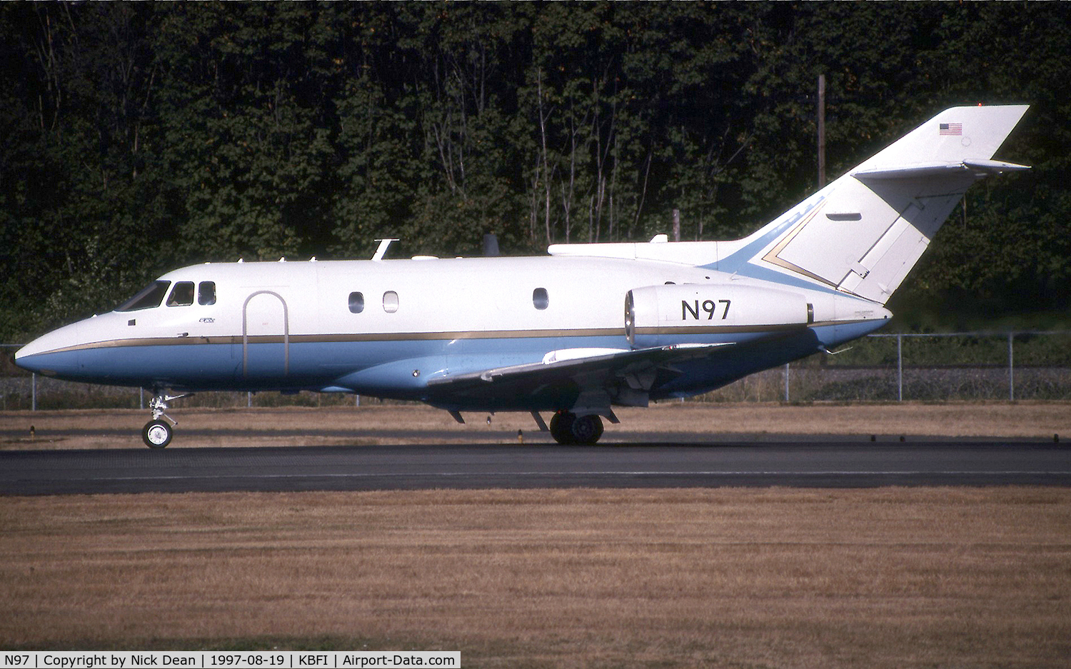 N97, 1989 British Aerospace BAE125 C-29A C/N 258154, KBFI