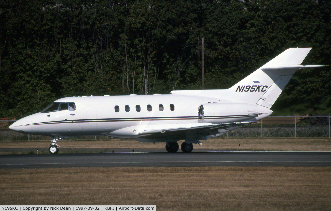 N195KC, 1990 British Aerospace BAe.125-800A C/N 258189, KBFI