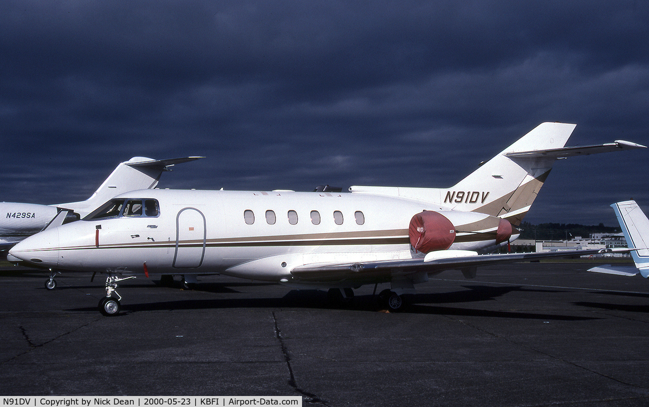 N91DV, 1992 British Aerospace BAe.125-800B C/N 258211, KBFI