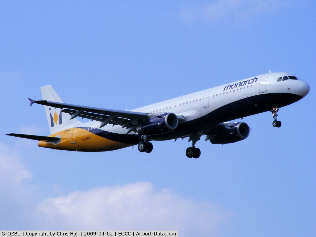 G-OZBU, 2008 Airbus A321-231 C/N 3575, Monarch