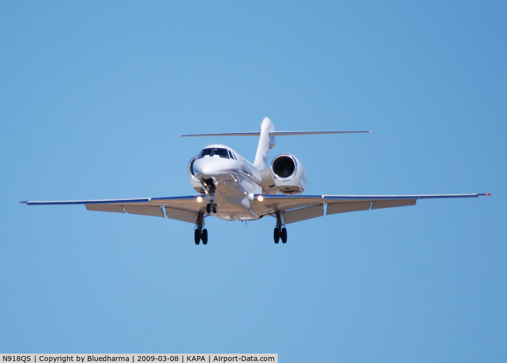 N918QS, 2003 Cessna 750 Citation X Citation X C/N 750-0223, On final approach to 17L.