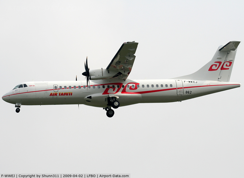 F-WWEJ, 2009 ATR 72-212A C/N 862, C/n 862 - To be F-OIQR