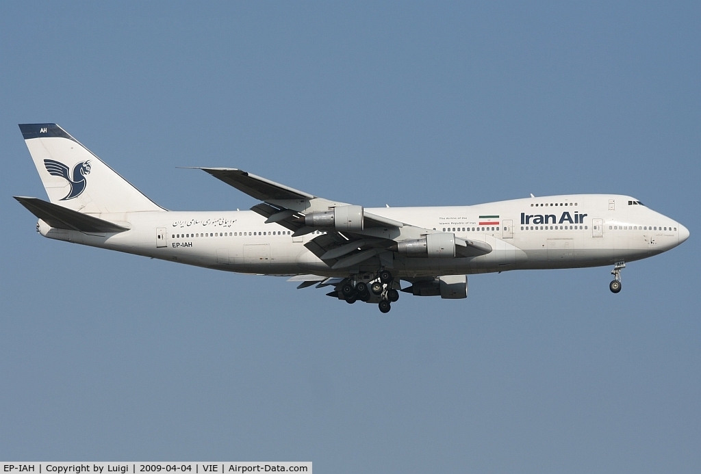 EP-IAH, 1976 Boeing 747-286M C/N 21218, Iran Air