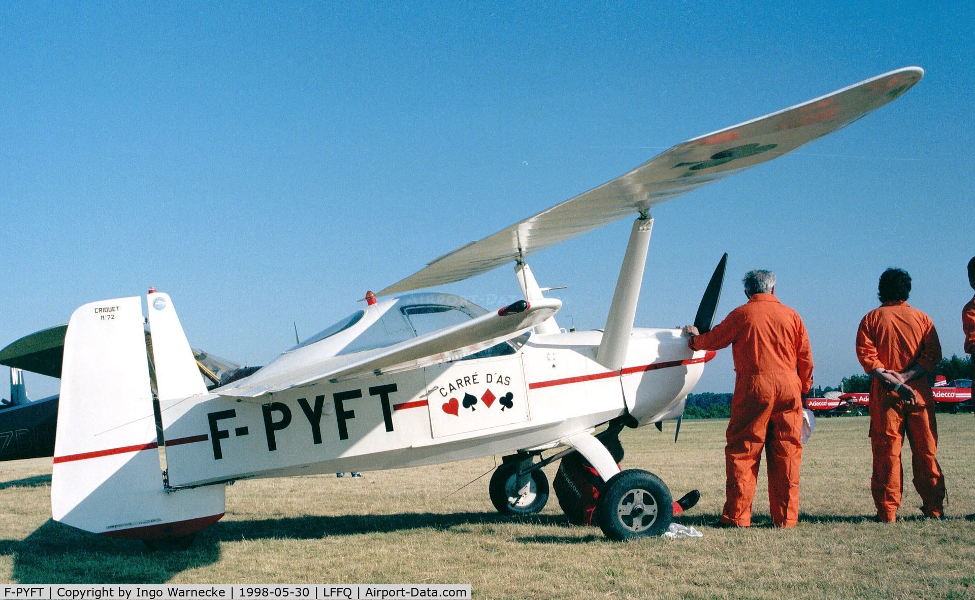 F-PYFT, Croses LC-6 Criquet C/N 72, Croses LC.6 at the Meeting Aerien 1998, La-Ferte-Alais, Cerny