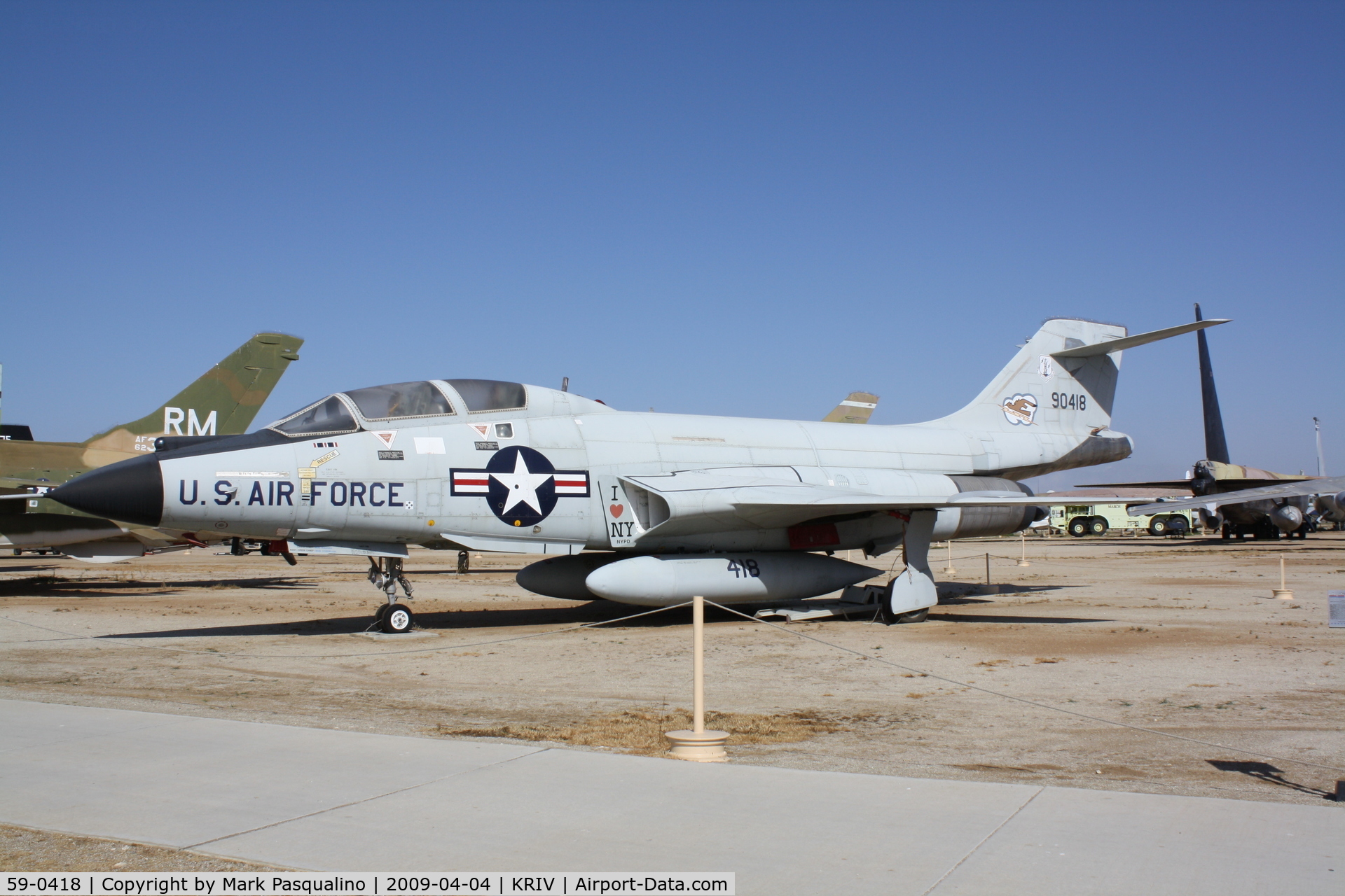 59-0418, 1959 McDonnell F-101B Voodoo C/N 742, McDonnell F-101B