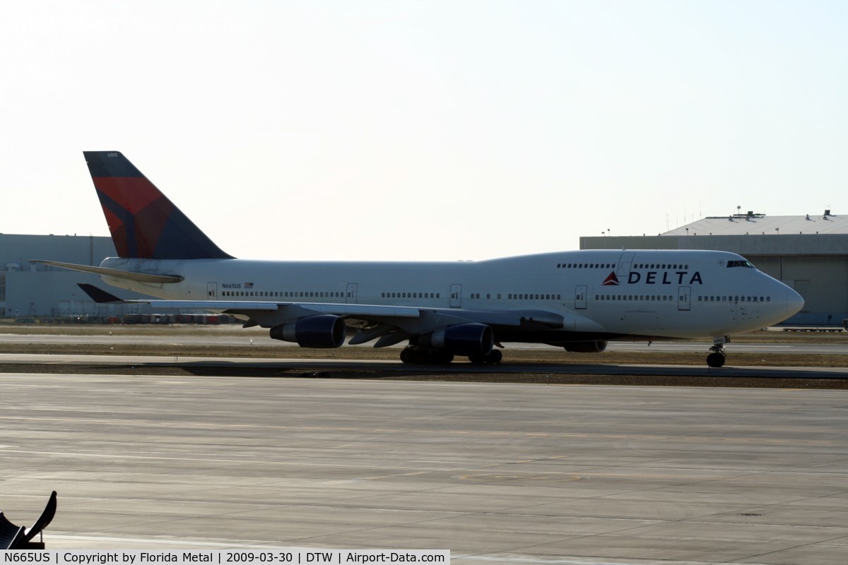 N665US, 1989 Boeing 747-451 C/N 23820, Northwest 747-400 in Delta colors