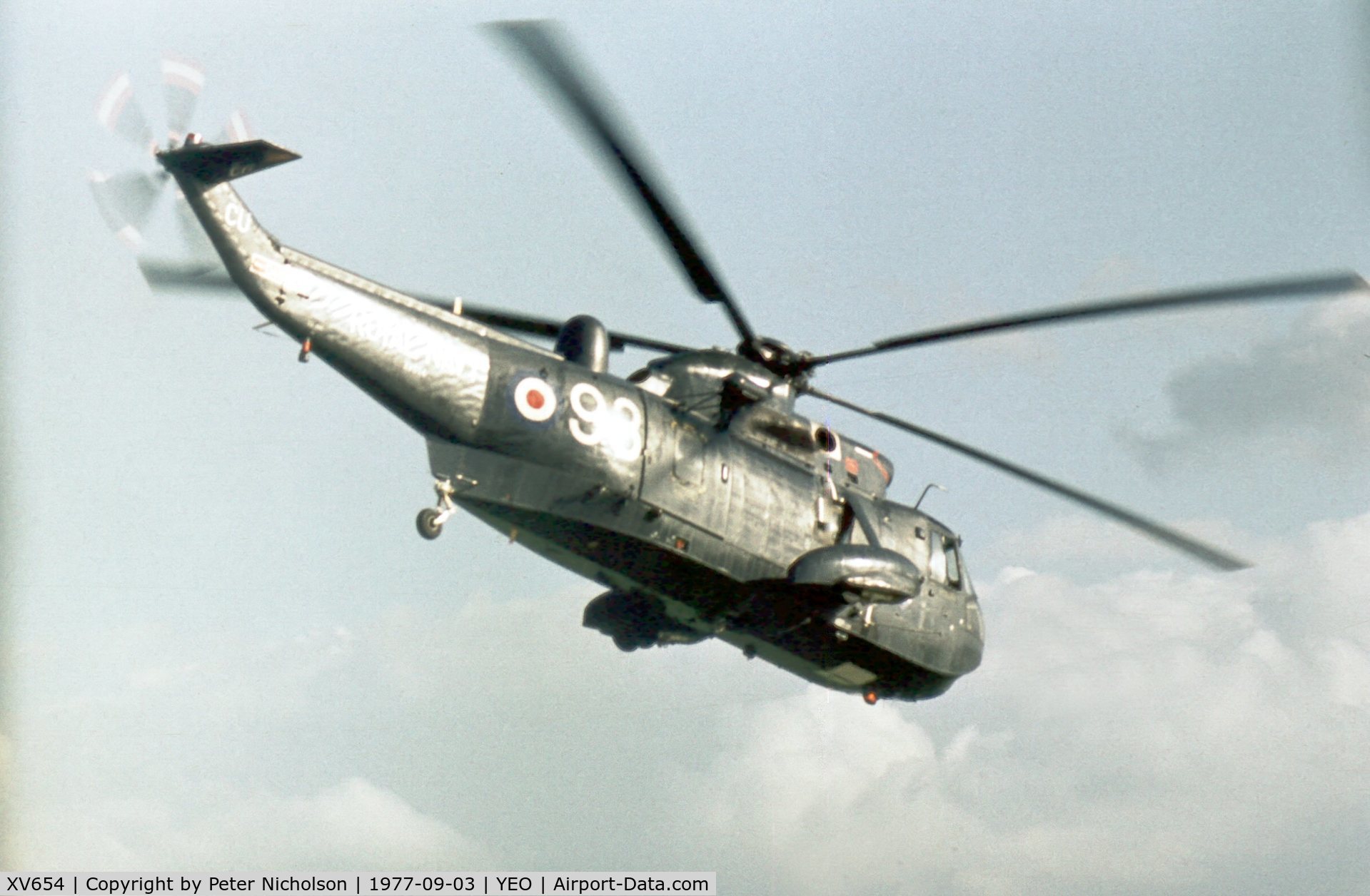 XV654, 1969 Westland Sea King HAS.1 C/N WA642, Sea King HAS.1 of 706 Squadron flew at the 1977 RNAS Yeovilton Air Day.
