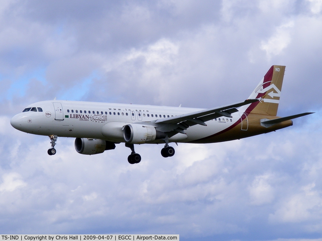 TS-IND, 1992 Airbus A320-212 C/N 348, Libyan Airlines