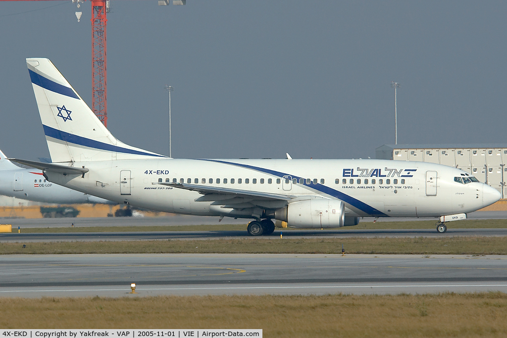 4X-EKD, 1999 Boeing 737-758 C/N 29960, El Al Boeing 737-700