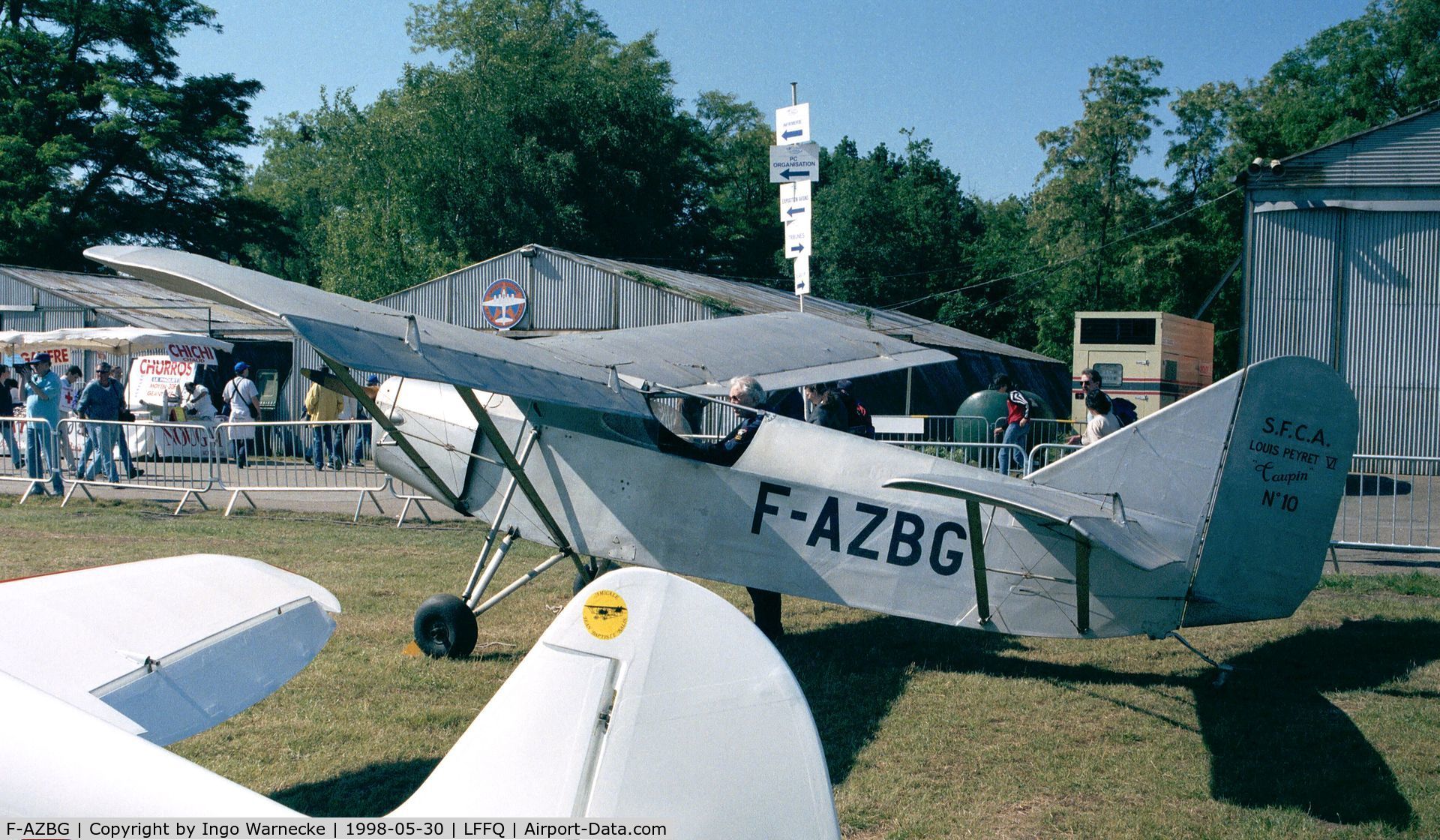 F-AZBG, SFCA Peyret Taupin TYPE VI C/N 10, Peyret S.F.C.A. VI Taupin at the Meeting Aerien 1998, La-Ferte-Alais, Cerny