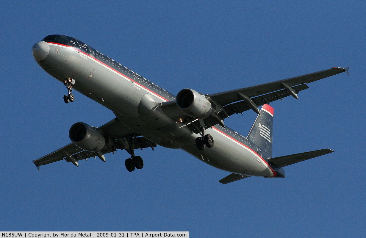 N185UW, 2002 Airbus A321-211 C/N 1666, US Airways A321