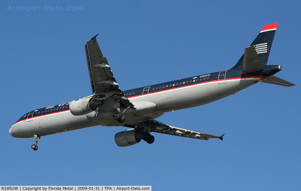 N185UW, 2002 Airbus A321-211 C/N 1666, US Airways A321